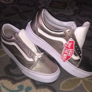 Metallic Platform Vans